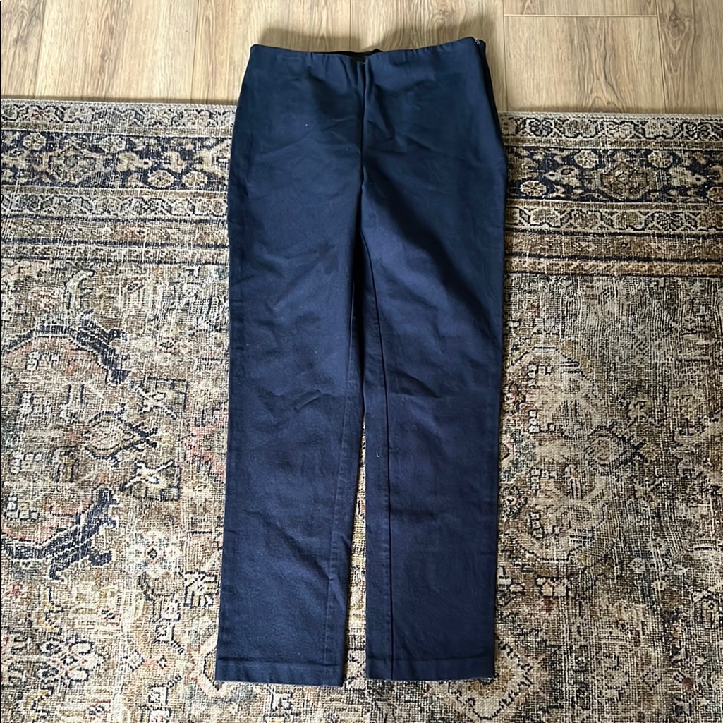 Kobi Halperin Navy Straight Leg Stretch Pants Small Orig. $228